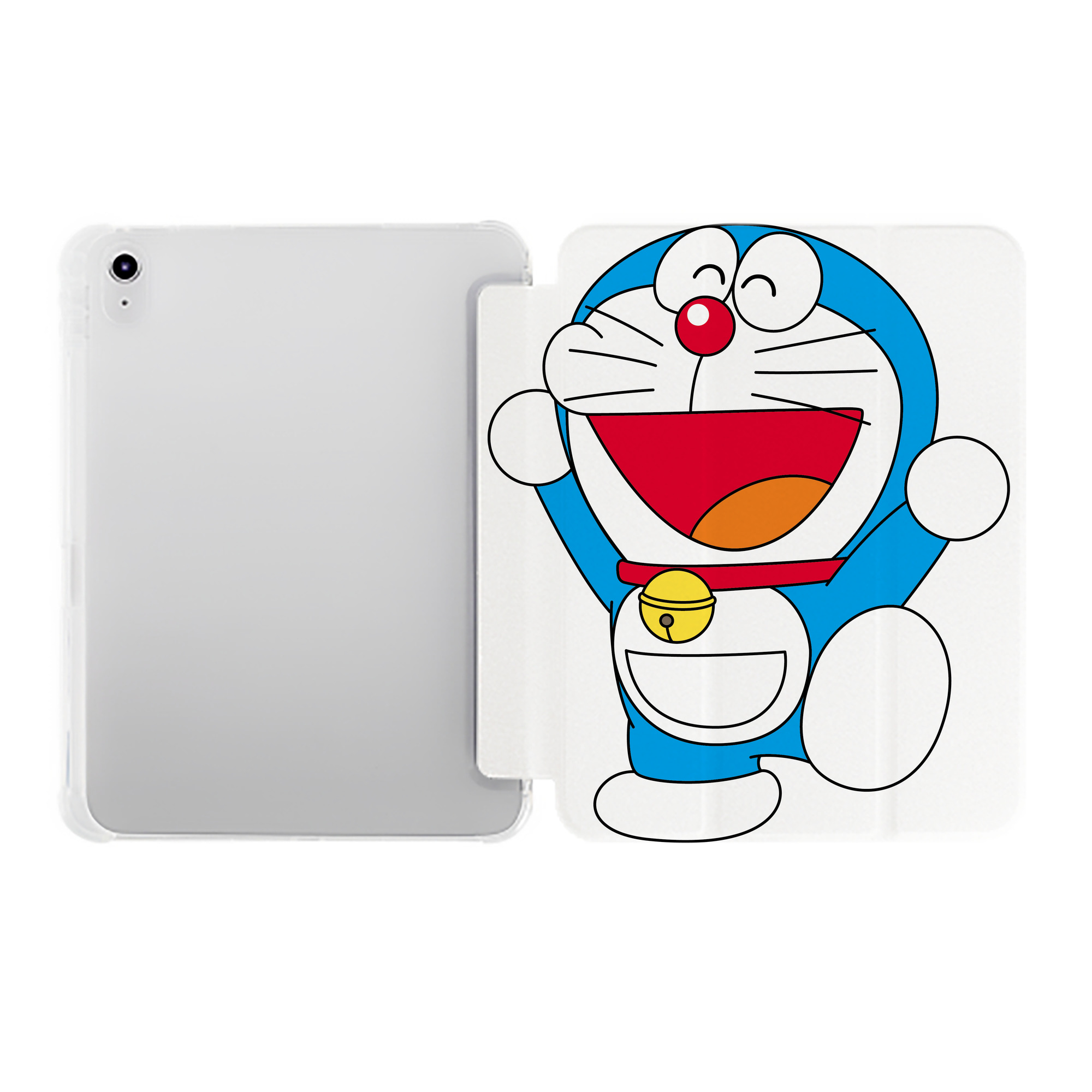 （画像用） ドラえもん Doraemon IPad ケース ペン収納付き 三つ折りスタンド PUレザー×シリコン 対応機種9.5/10.5/10.9インチ